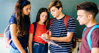 Virtual career meetings with high school students